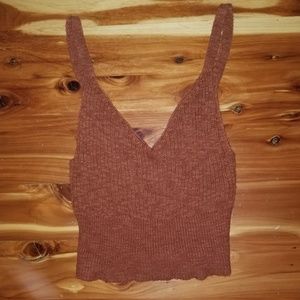 Hollister Sweater Tank Crop Top